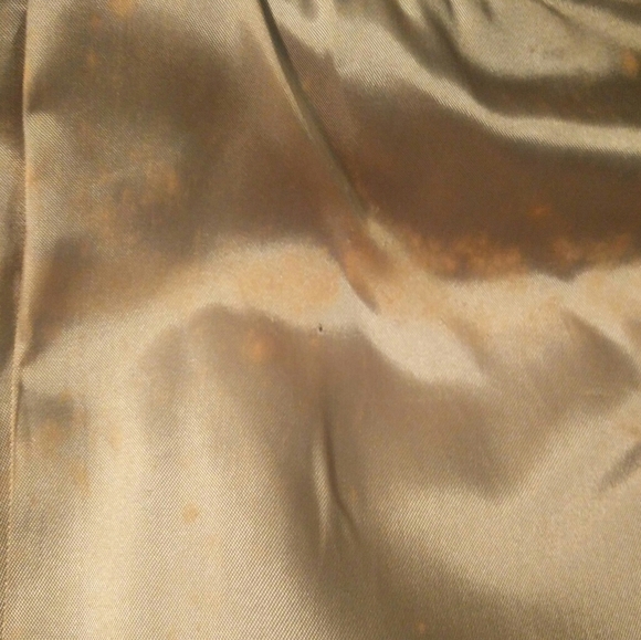 Vintage large lapel suede and fur belted jacket - Picture 5 of 8